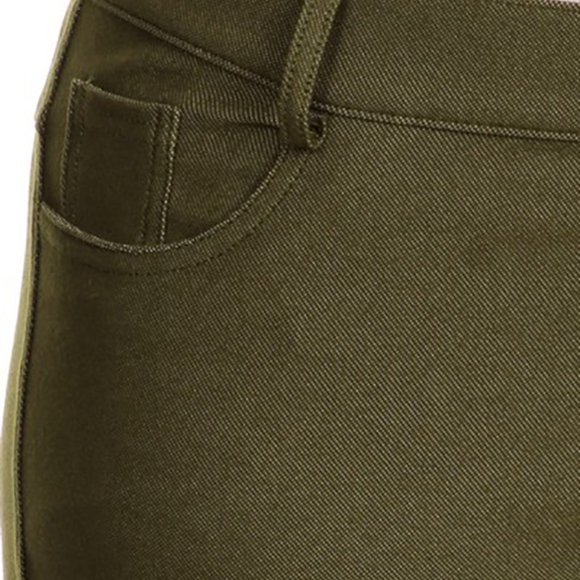 Jean Look Jeggings Tights Slim Fit Pull Up Pants  - Picture 2 of 6